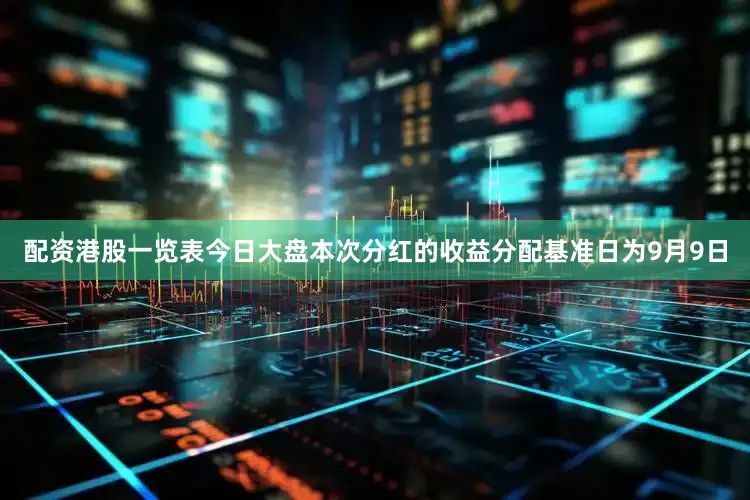 配资港股一览表今日大盘本次分红的收益分配基准日为9月9日